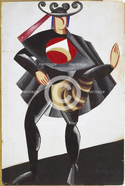 Costume design for the theatre play Romeo and Juliet by W. Shakespeare, 1921. Creator: Exter, Alexandra Alexandrovna (1882-1949).