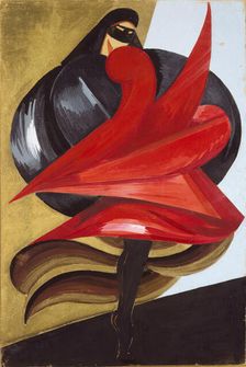 Costume design for the theatre play Romeo and Juliet by W. Shakespeare, 1921. Creator: Exter, Alexandra Alexandrovna (1882-1949)