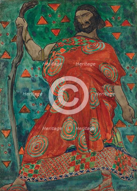 Costume design for the tragedy Antigone after Sophocles, ca 1904-1906.