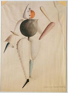 Costume design for the Triadic Ballet , 1919