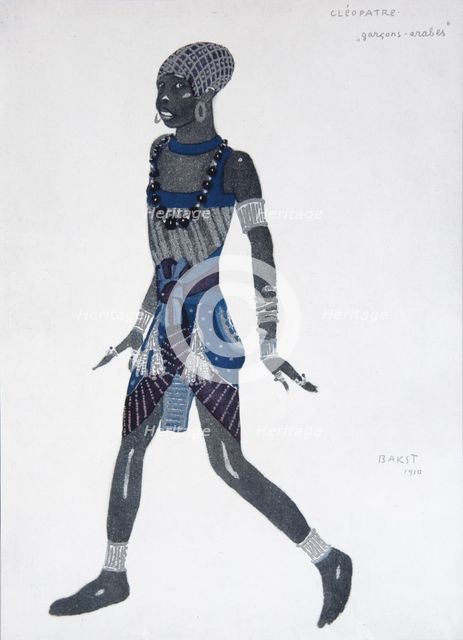 Costume design for the ballet Cléopatre, 1909. Artist: Bakst, Léon (1866-1924)