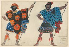 Costume design for the ballet Daphnis et Chloé by M. Ravel, 1913