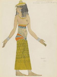 Costume design for the ballet Hélène de Sparte by E. Verhaeren and D. de Séverac. Artist: Bakst, Léon (1866-1924)