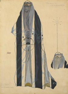 Costume design for the ballet Istar by Bohuslav Martinu, c. 1922. Creator: Bakst, Léon (1866-1924)