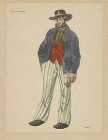 Costume design for the ballet La Boutique Fantasque. Creator: Bakst, Léon (1866-1924)