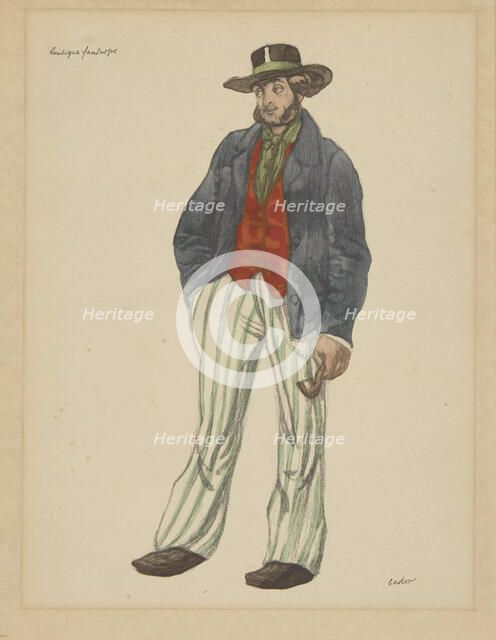 Costume design for the ballet La Boutique Fantasque. Creator: Bakst, Léon (1866-1924).