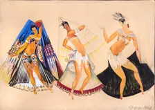 Costume design for the ballet "La Bayadère" by L. Minkus, 1928. Creator: Fyodor Fyodorovsky