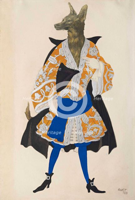 Costume design for the ballet Sleeping Beauty by P. Tchaikovsky, 1921.