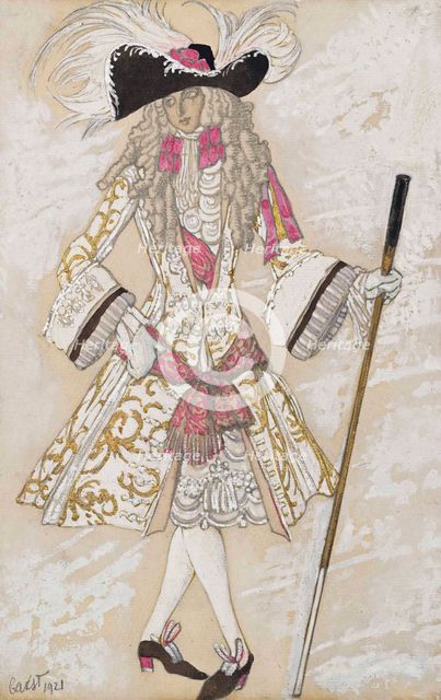 Costume design for the ballet Sleeping Beauty by P. Tchaikovsky, 1921.