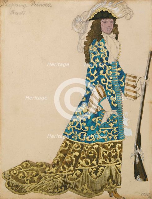 Costume design for the ballet Sleeping Beauty by P. Tchaikovsky, 1921.