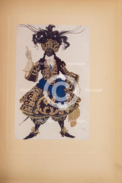 Costume design for the ballet Sleeping Beauty by P. Tchaikovsky, 1921.