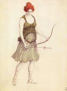 Costume design for the ballet Sylvia ou La Nymphe de Diane by Léo Delibes, 1901