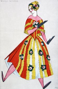 Costume design for the ballet The Magic Toy Shop by G. Rossini, 1919. Artist: Bakst, Léon (1866-1924)