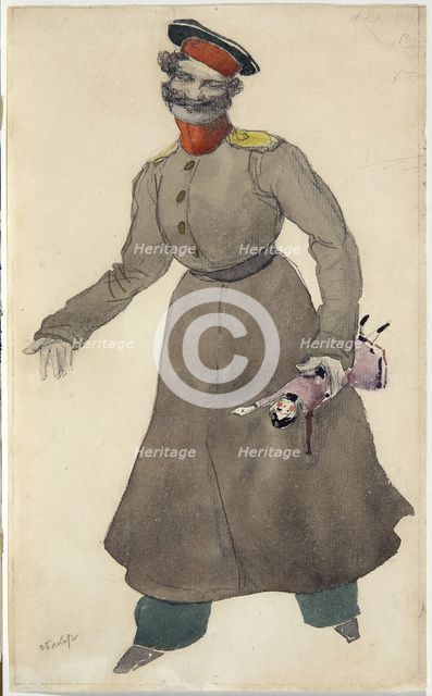 Costume design for the ballet The Fairy Doll by J. Bayer, 1903. Artist: Bakst, Léon (1866-1924)