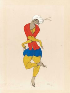 Costume design for the ballet The Rite of Spring by I. Stravinsky. Adoration of the Earth (L'Adora