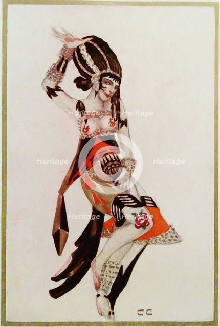 Costume design for the Ballet The Tragedy of Salome by Florent Schmitt.