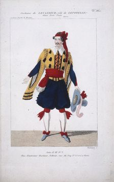 Costume design for the opera Don Juan by Wolfgang Amadeus Mozart
