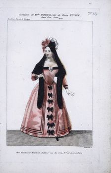 Costume design for the opera Don Juan by Wolfgang Amadeus Mozart