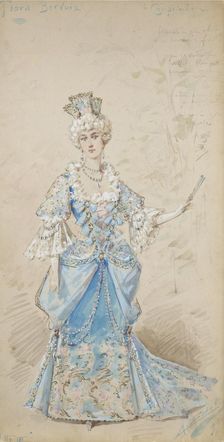 Costume design for the opera La Traviata by Giuseppe Verdi, 1899