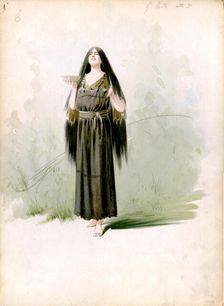 Costume design for the opera Parsifal by Richard Wagner, 1913. Creator: Comelli, Attilio (1858-1925)