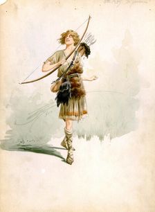 Costume design for the opera Parsifal by Richard Wagner, 1913. Creator: Comelli, Attilio (1858-1925)