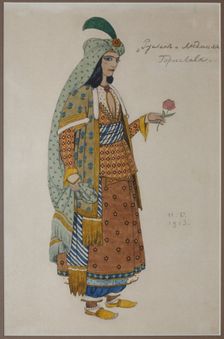 Costume design for the opera Ruslan and Lyudmila by M. Glinka
