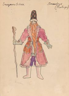 Costume design for the opera Snow Maiden by N, Rimsky-Korsakov, 1928