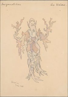 Costume design for the opera Snow Maiden by N, Rimsky-Korsakov, 1928
