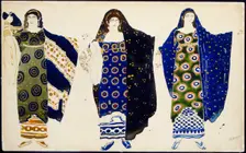 Costume design for the play Oedipus at Colonus by Sophocles, 1904. Artist: Leon Bakst