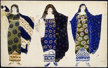 Costume design for the play Oedipus at Colonus by Sophocles, 1904. Artist: Leon Bakst