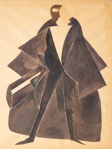 Costume design for the play "Comrade Khlestakov" by Dmitri Smolin, ca 1921. Creator: Exter, Alexandra Alexandrovna (1882-1949)