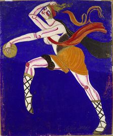 Costume design for the play Famira-kifared by I. Annensky, 1916. Creator: Exter, Alexandra Alexandrovna (1882-1949)