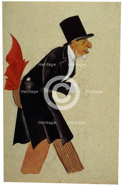 Costume design for the play 'The Virgin Forest' by Ernst Toller, 1924.  Artist: Nikolay Akimov