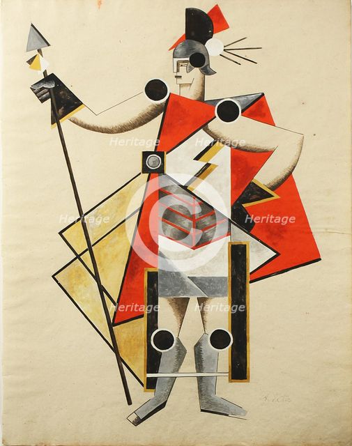 Costume design for the play The Invisible Lady, 1924. Artist: Exter, Alexandra Alexandrovna (1882-1949)
