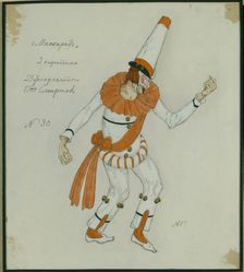 Costume design for the play The Masquerade by M. Lermontov, 1917. Artist: Golovin, Alexander Yakovlevich (1863-1930)