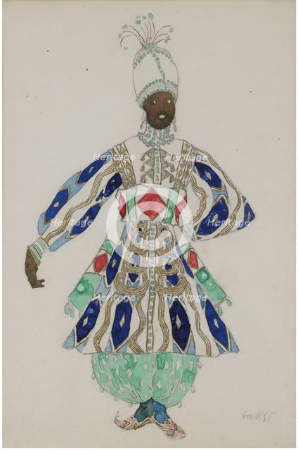 Costume design for the revue Aladin, or the Wonderful Lamp. Artist: Bakst, Léon (1866-1924)