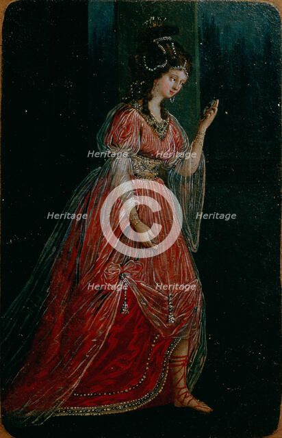 Costume design for the Serf Theatre of Sheremetev, 1785. Artist: Kuerzinger (Kirzinger), Marianna (1770-1809)