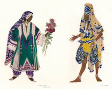 Costume Designs for the Russian Ballet Le Dieu Bleu c1912. Artist: Leon Bakst