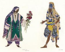 Costume Designs for the Russian Ballet Le Dieu Bleu c1912. Artist: Leon Bakst