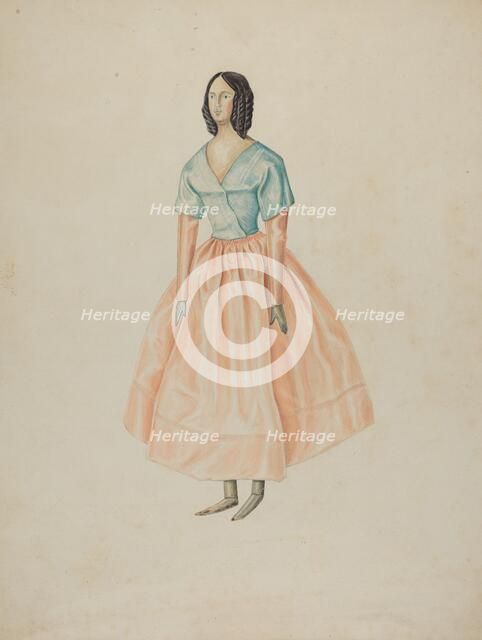 Costume Doll, c. 1938. Creator: Al Curry.