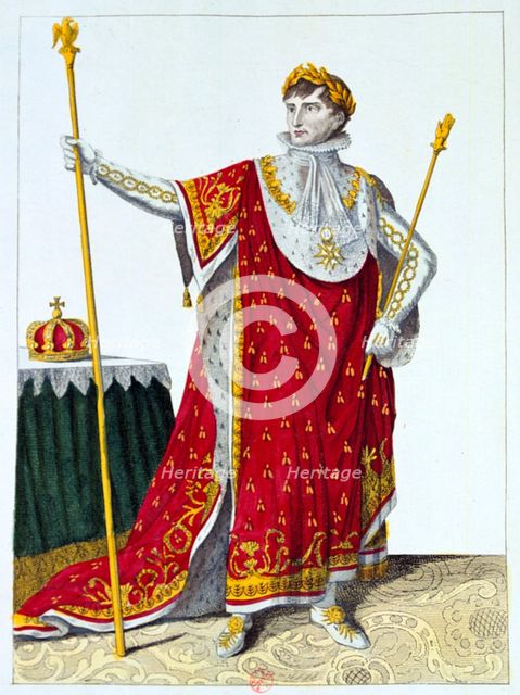 'Costume for the coronation of Napoleon I, 2nd December 1804, 19th century. Artist: Unknown