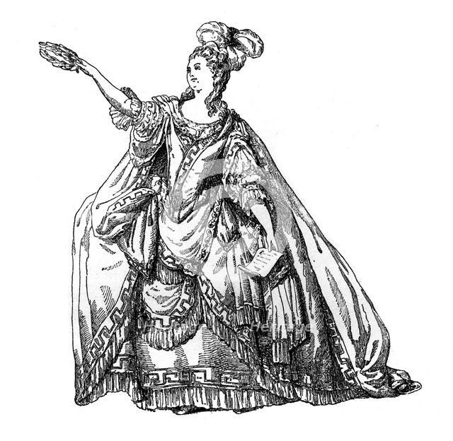 Costume From The French Theatre, (1885).Artist: Moreau