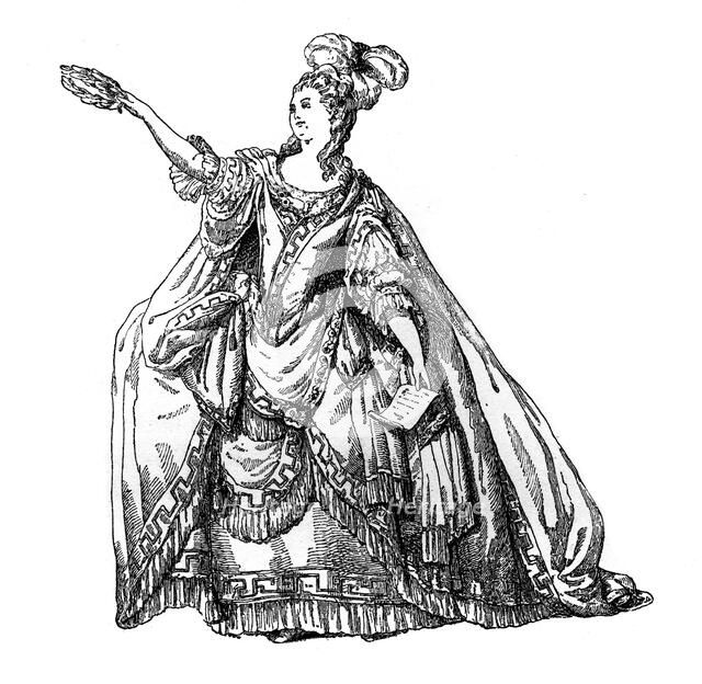 Costume From The French Theatre, (1885).Artist: Moreau