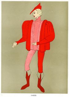 Costume of 1455, early to mid 20th century