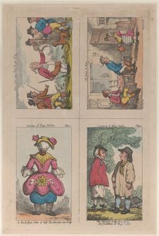 Costume of Hogs Norton, How a Man May Shoot His Own Wig, and The Maid of Mim, 1809., 1809. Creator: Thomas Rowlandson