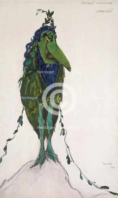 Costume of 'La Divinite Mineure' for 'Narcisse', 1911. Artist: Leon Bakst.