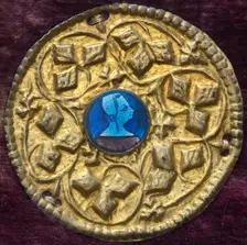 Costume Ornament with Profile Portrait, c. 1380/1400. Creator: Unknown