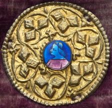 Costume Ornament with Profile Portrait, c. 1380/1400. Creator: Unknown