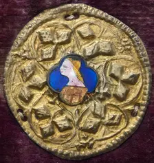 Costume Ornament with Profile Portrait, c. 1380/1400. Creator: Unknown