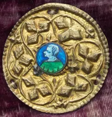 Costume Ornament with Profile Portrait, c. 1380/1400. Creator: Unknown